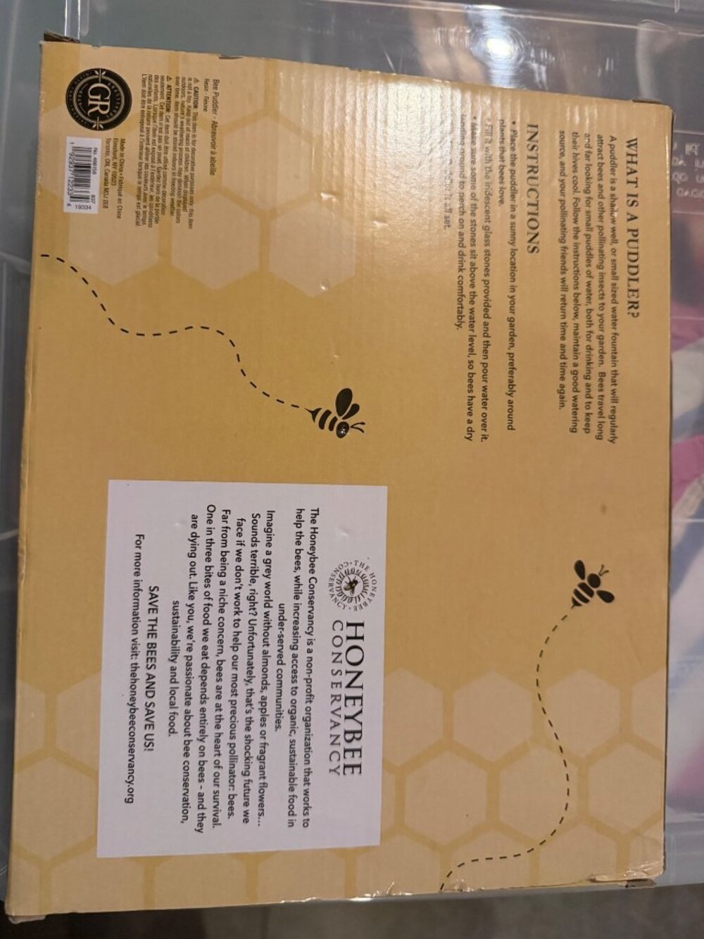 Bee bath garden dish - Picture 2 of 2